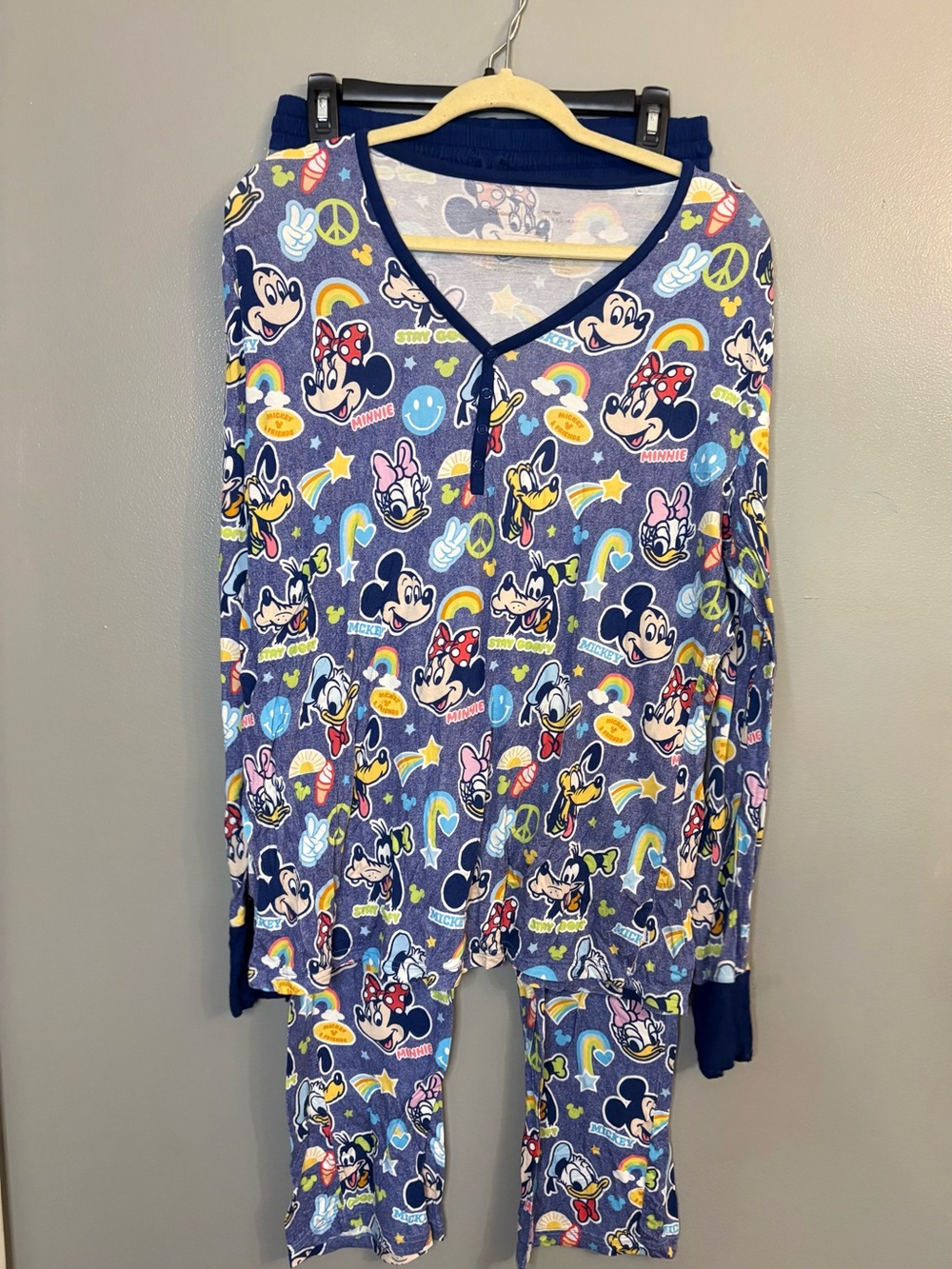 Little sleepies Disney Mickey and friends pajamas. Large & XL